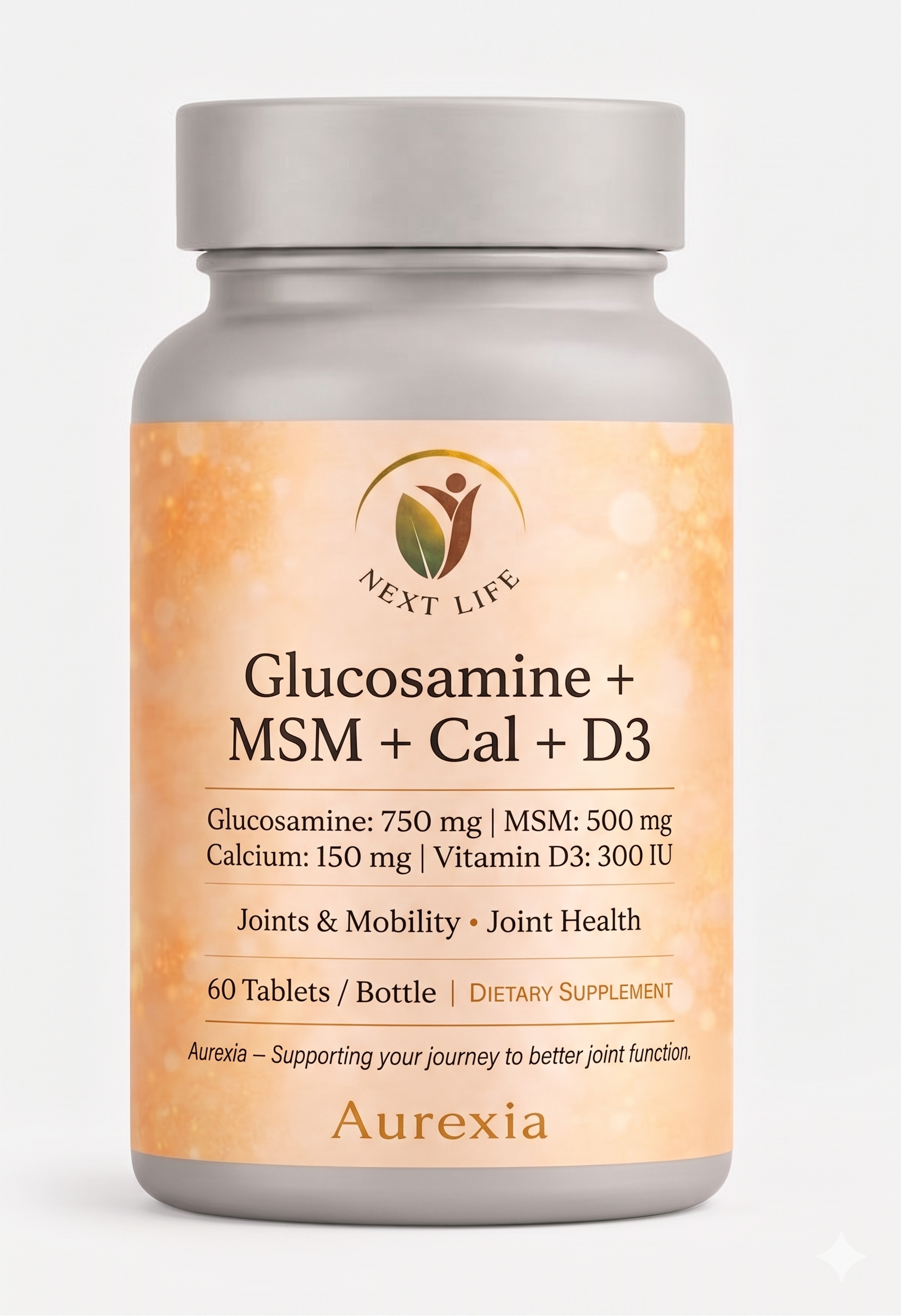Glucosamine + MSM + Calcium + D3